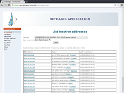 List of inactive addresses